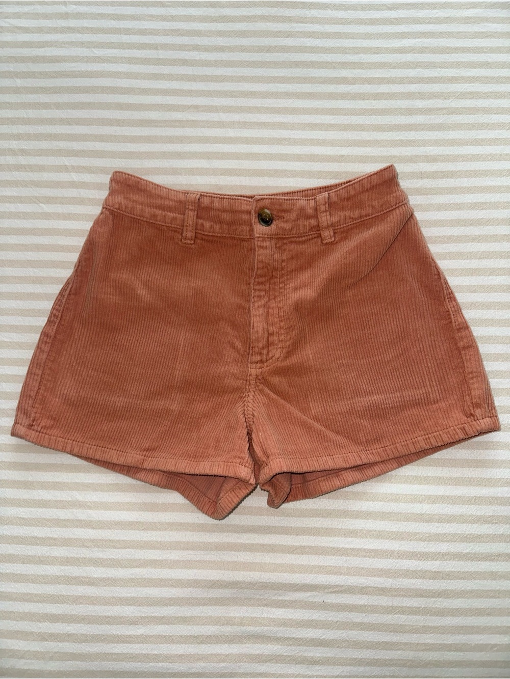 Billabong High-Waist Corduroy Shorts in Rust